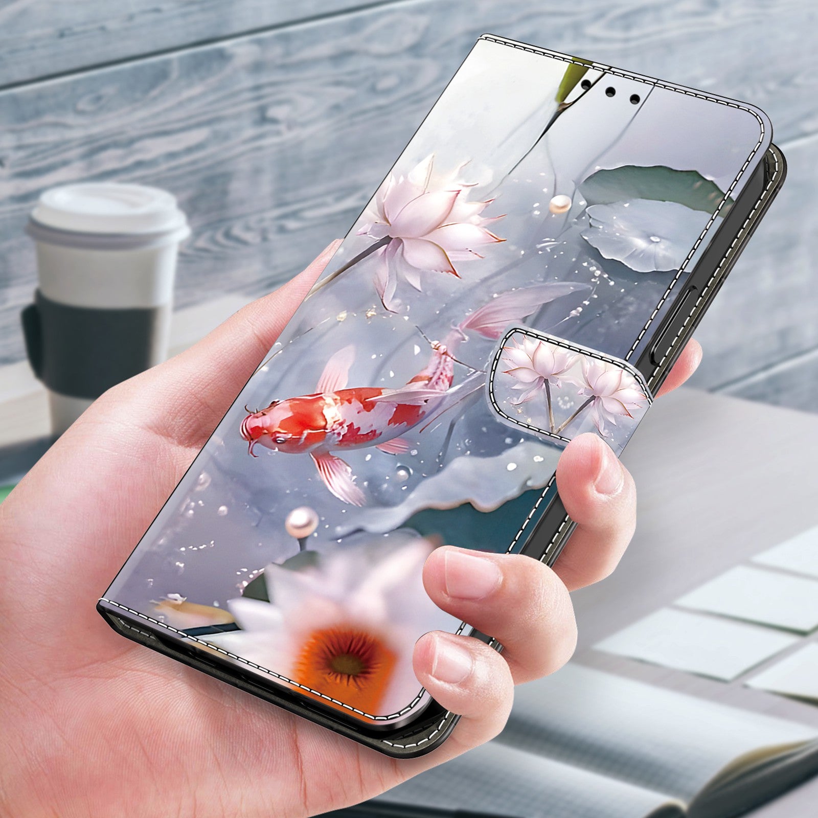 For iPhone 15 Pro Max Case PU Leather Pattern Magnetic Closure Folio Phone Cover For iPhone 15 Pro Max Case PU Leather Pattern Magnetic Closure Folio Phone Cover